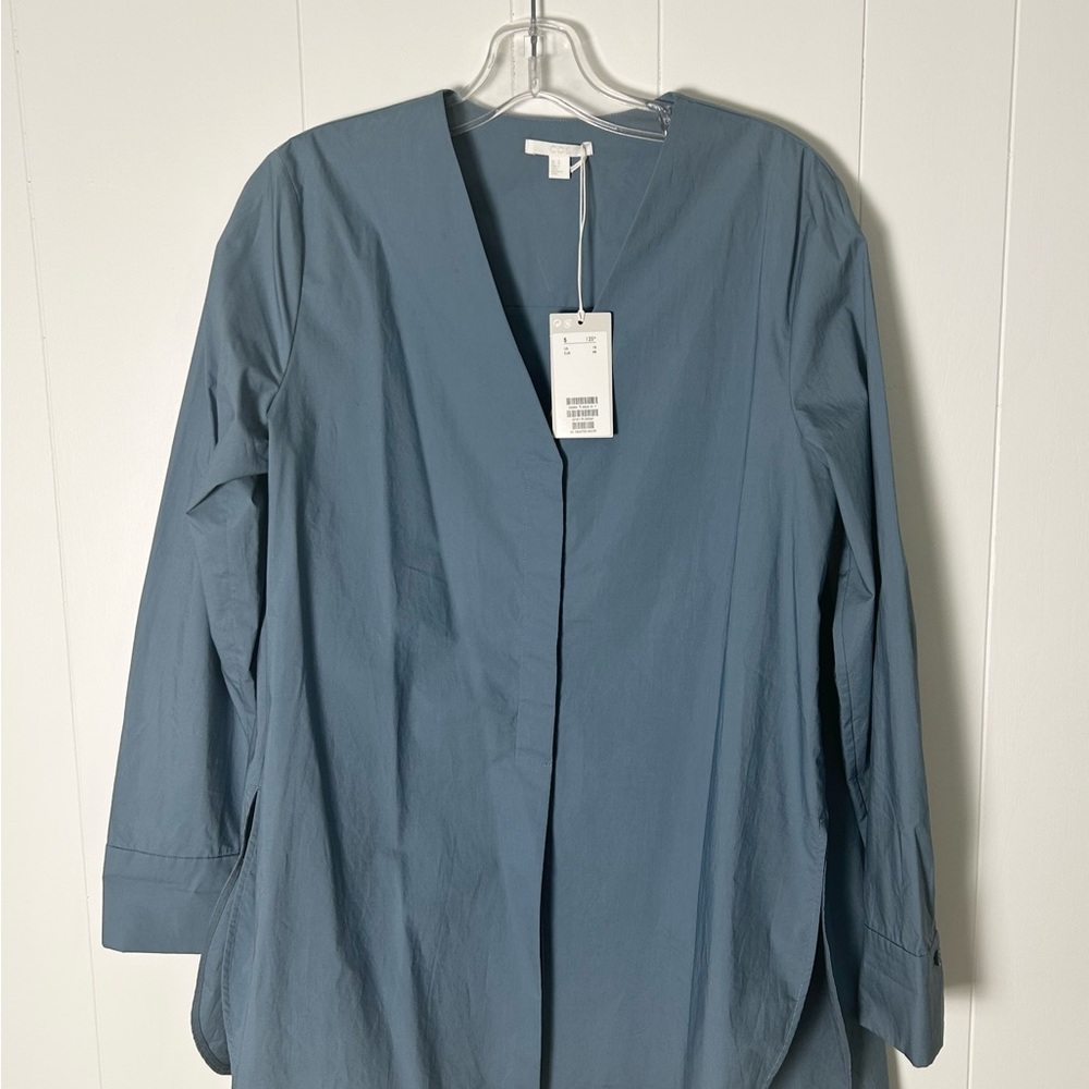 COS Oversized Shirt Slate Blue Size 10